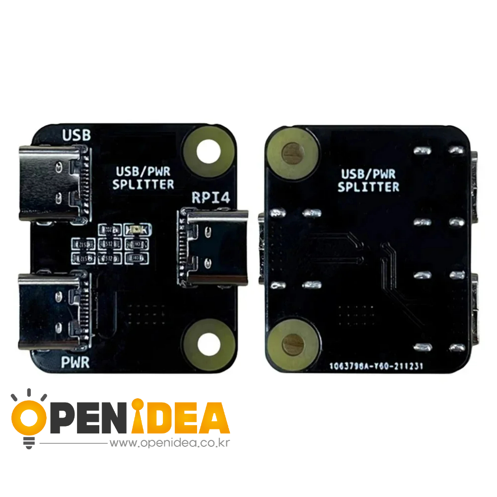 Type-C 인터페이스 전원 분배기는 Raspberry Pi 4 USB 1-2 모듈에 적합합니다 [ZTA179-285]