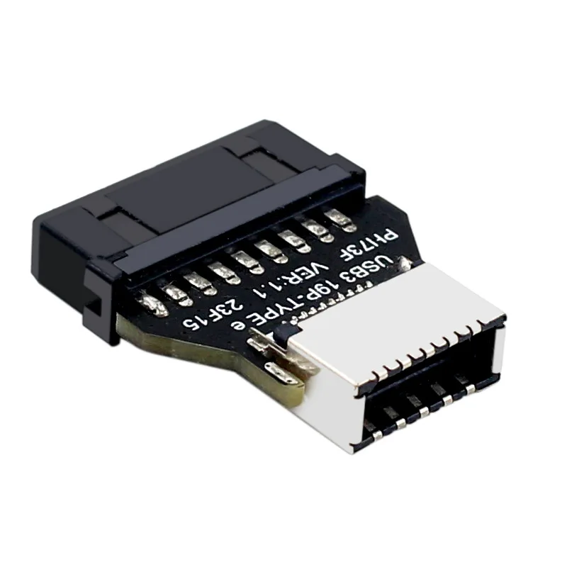 USB3.0 19Pin20Pin TYPE E 변환기 어댑터 섀시 전면 패널 TYPE C 컴퓨터 마더보드용 플러그인 포트 [ZTX101-347]