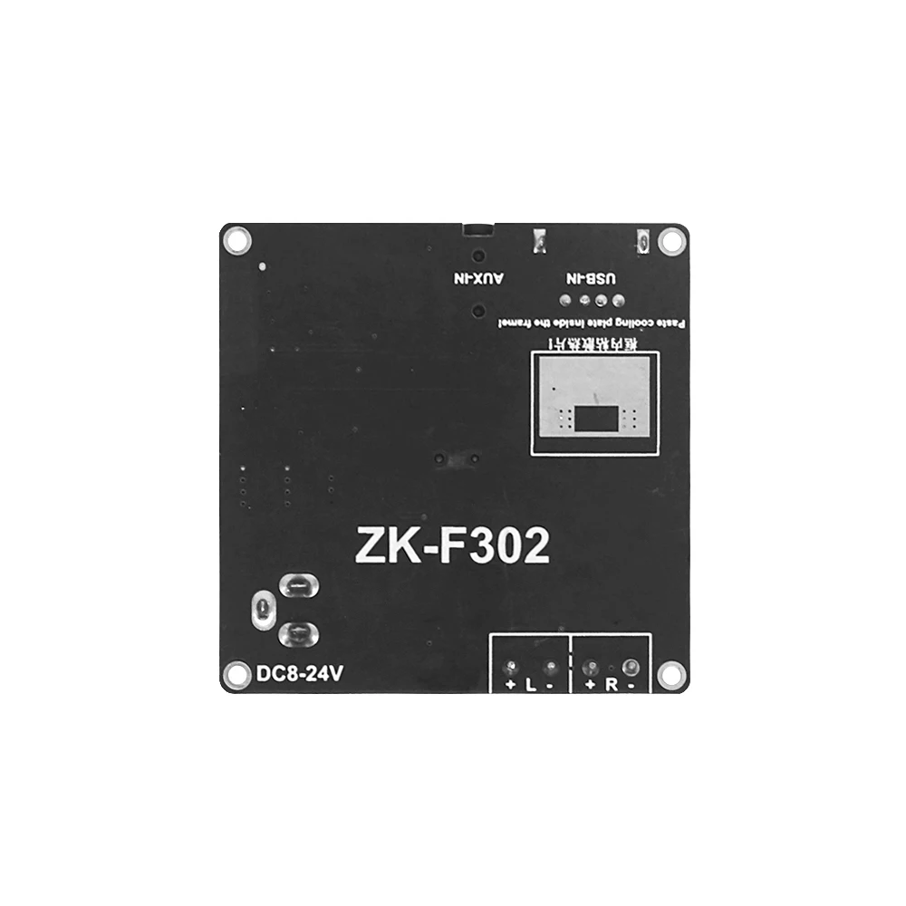 ZK-F302 오디오 앰프 보드 2.0 채널 30Wx2 높은 전원 블루투스 오디오 앰프 모듈 8-24V 홈 스피커 [ZTP50-071]