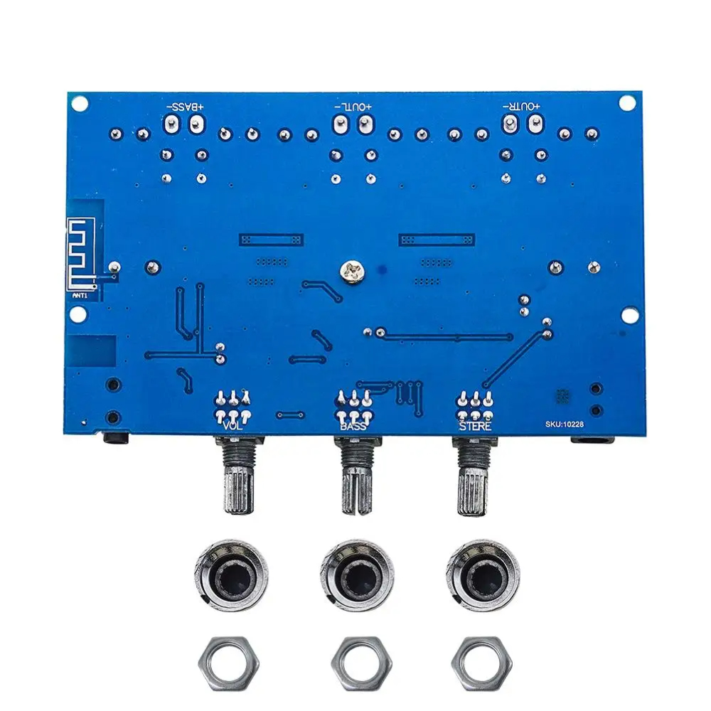 XH-A305 BLUETOOTH 5.0 오디오 스테레오 디지털 전력 증폭기 보드 TPA3116D2 50Wx2+100W 2.1 채널베이스 서브 우퍼 앰프 모듈 [ZTG44-021]