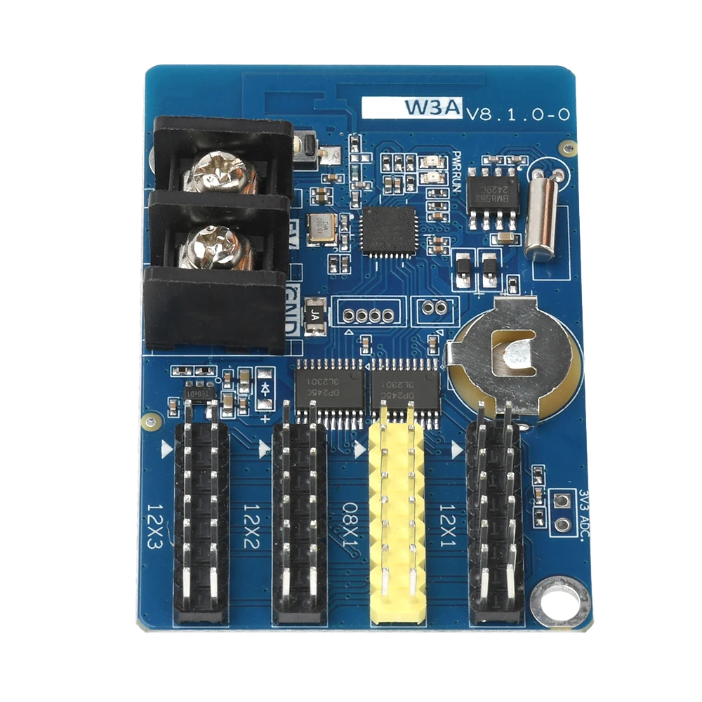 with battery HD W3A WIFI LED 제어 카드 단일 색상 1024 48 픽셀 LED 디스플레이 컨트롤러 카드 3xHUB12 교체 HD W03 지원 전화 [ZTI45-033]