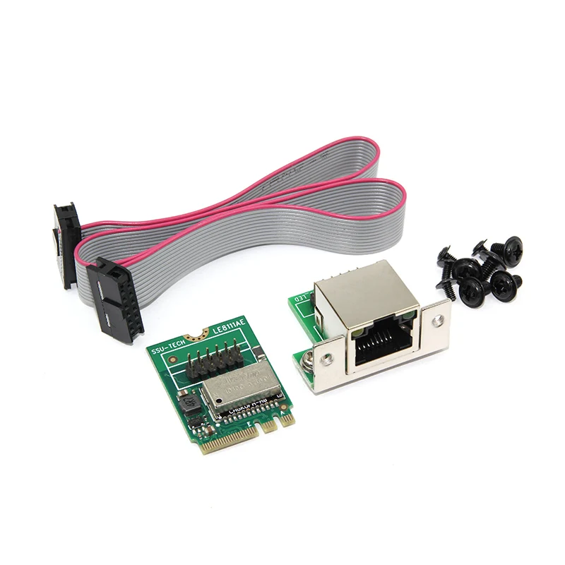 컴퓨터 PC용 네트워크 카드 M.2 A+E 네트워크 카드 1000Mbps 기가비트 이더넷 10 100 1000M RJ45 LAN 네트워크 어댑터 [ZTF113-030]