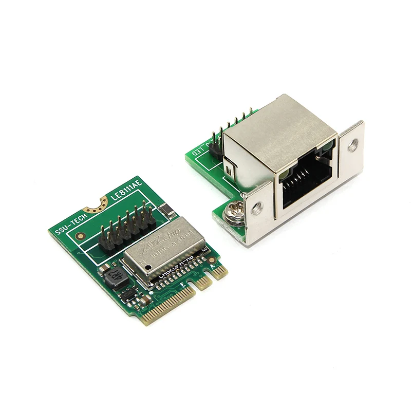 컴퓨터 PC용 네트워크 카드 M.2 A+E 네트워크 카드 1000Mbps 기가비트 이더넷 10 100 1000M RJ45 LAN 네트워크 어댑터 [ZTF113-030]
