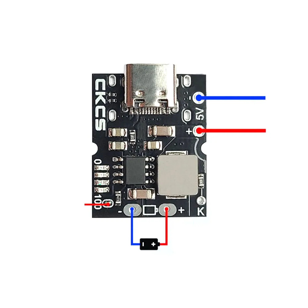 USB C타입 배터리 충전 방전 모듈 충전 보호 보드 부스트 컨버터 전원 USB 1S 4.2V 3.7V 18650 리튬 5V 2A [ZTA179-335]
