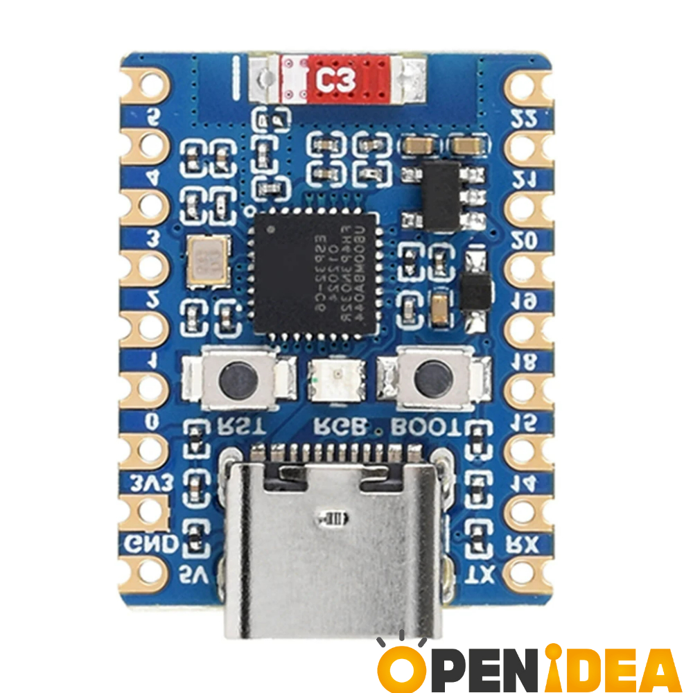 no pins ESP32-C6 ZERO 미니 개발 보드 마이크로컨트롤러 RISC V 32 비트 프로세서 2.4GHz 와이파이 BT 듀얼 무선 통신 [ZTW40-025]