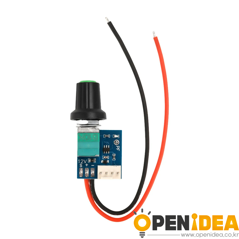 red black cable DC5 12V 수동 4 선 PWM 선풍기 속도 컨트롤러 노브 스위치 PC 케이스 선풍기 CPU 쿨러 모터 거버너 모듈 [ZTK10-003]