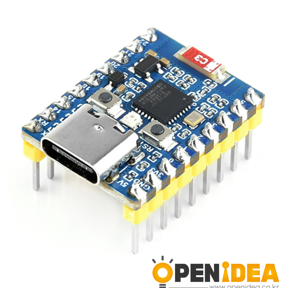 pins welded ESP32-C6 ZERO 미니 개발 보드 마이크로컨트롤러 RISC V 32 비트 프로세서 2.4GHz 와이파이 BT 듀얼 무선 통신 [ZTW40-026]