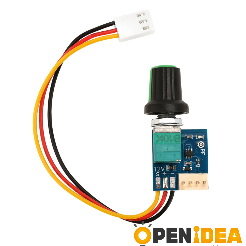 3P cable DC5 12V 수동 4 선 PWM 선풍기 속도 컨트롤러 노브 스위치 PC 케이스 선풍기 CPU 쿨러 모터 거버너 모듈 [ZTK10-004]