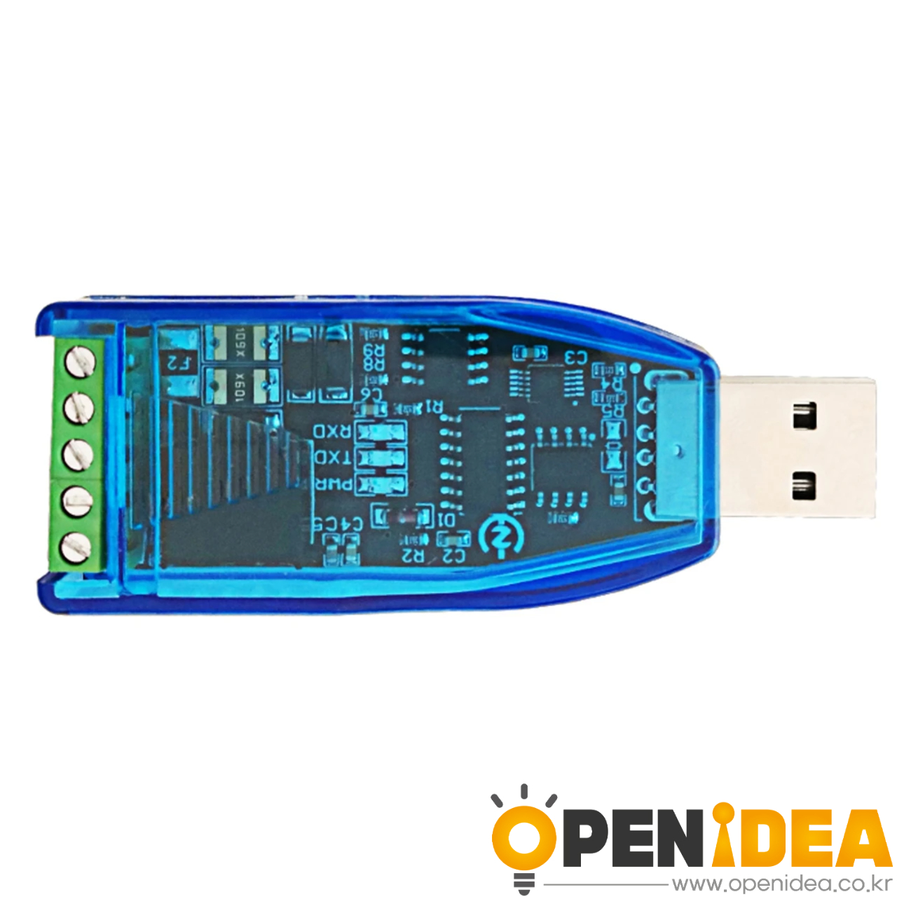 USB TO RS485 변환기 절연 모듈 업그레이드 산업용 TVS ESD 보호 원래 CH340E 표준 RS-485 커넥터 보드 [ZTA179-432]