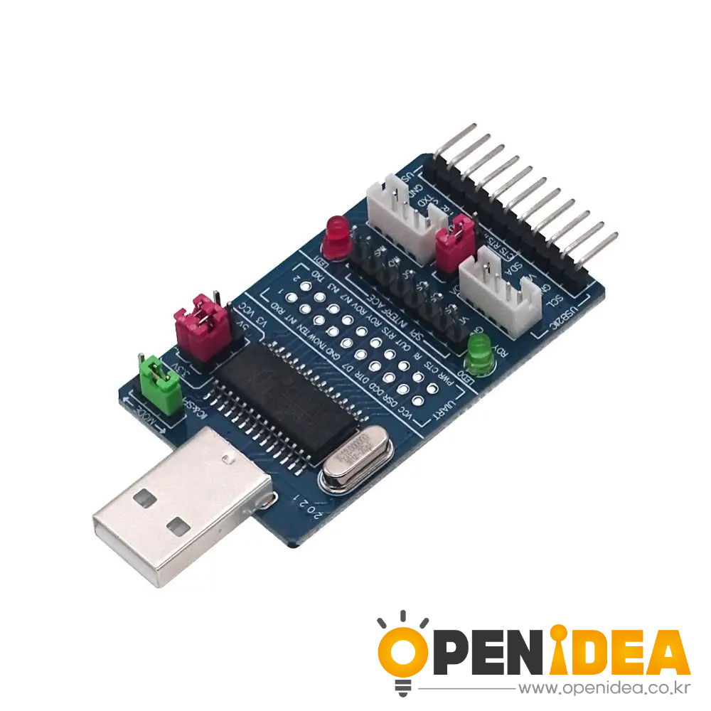 CH341A USB-I2C IIC SPI UART TTL ISP 어댑터 EPP MEM 병렬 포트 변환기 [ZTB60-021]