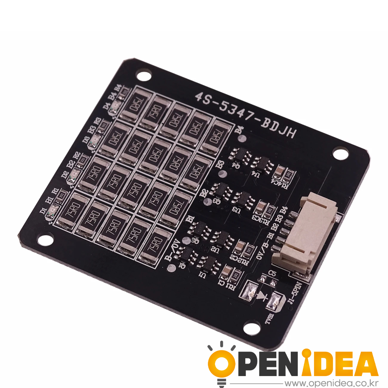 1-4S 3.2V 250MA 리튬 철 인산염 배터리 보호 보드 수동 밸런스 보드 균형 턴 전압 3.45V (케이블) [ZTA179-494]