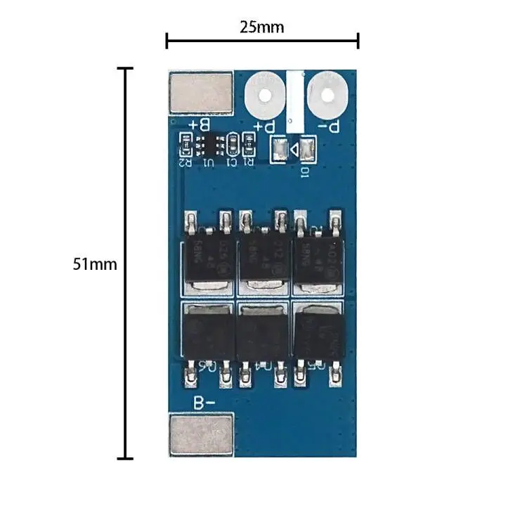 리튬 다리미 인산염 보호 보드 단일 3.7V 배터리 보호 보드 25A 3.2V 1 스트링 [ZTA179-479]