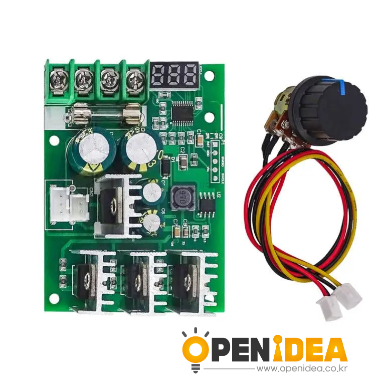 PWM DC 모터 속도 컨트롤러 DC 모터 드라이브 스위치 30A 디지털 6V 12V 24V 48V [ZTH83-069]