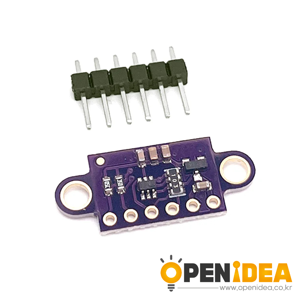VL53L0X V2 ToF 레이저 거리 측정 센서 브레이크 아웃 940nm 비행 시간 거리 모듈 Arduino DIY 용 I2C 고정밀 GY-VL53L0X [ZTJ68-115]