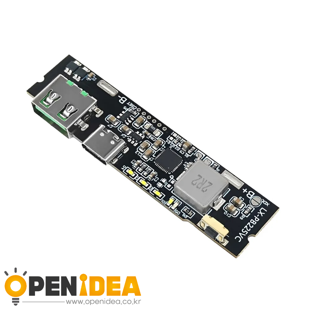 양방향 급속 충전 보조배터리 모듈 회로기판 DIY 메인보드 슬리브 22.5W 보조배터리 USB C포트 VOOC [ZTA180-008]