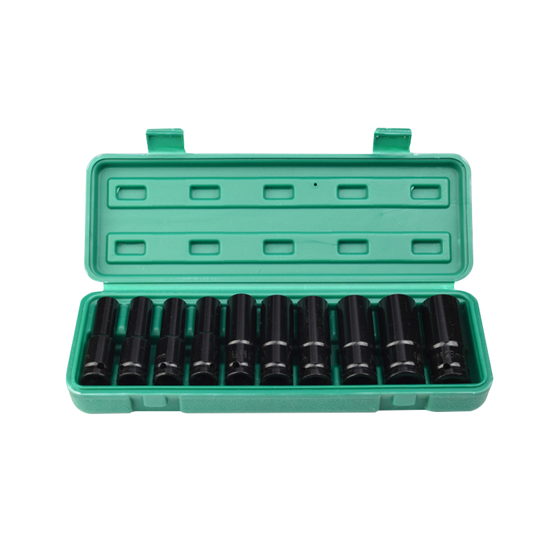 10PCS 10-24mm전동렌치 소켓 연장 풀세트 풍포 소켓 속 육각 핸드 드릴 풍차 소켓 세트 [BAOLIAN-49]