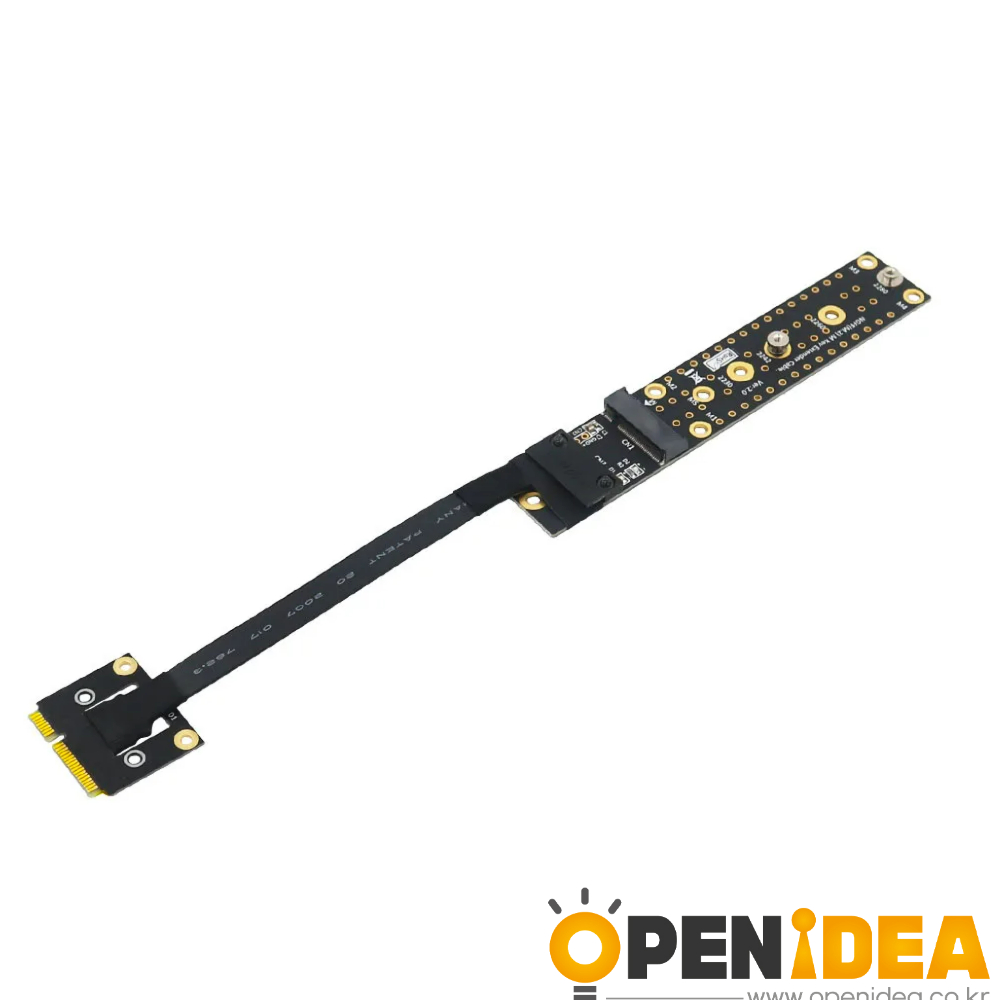 카드 추가 미니 Pcie 남성 키 M 여성 보드 어댑터케이블 포함 미니 pcie NVME 2230 2242 2260 2280 M.2 NVME SSD [ZTX102-031]