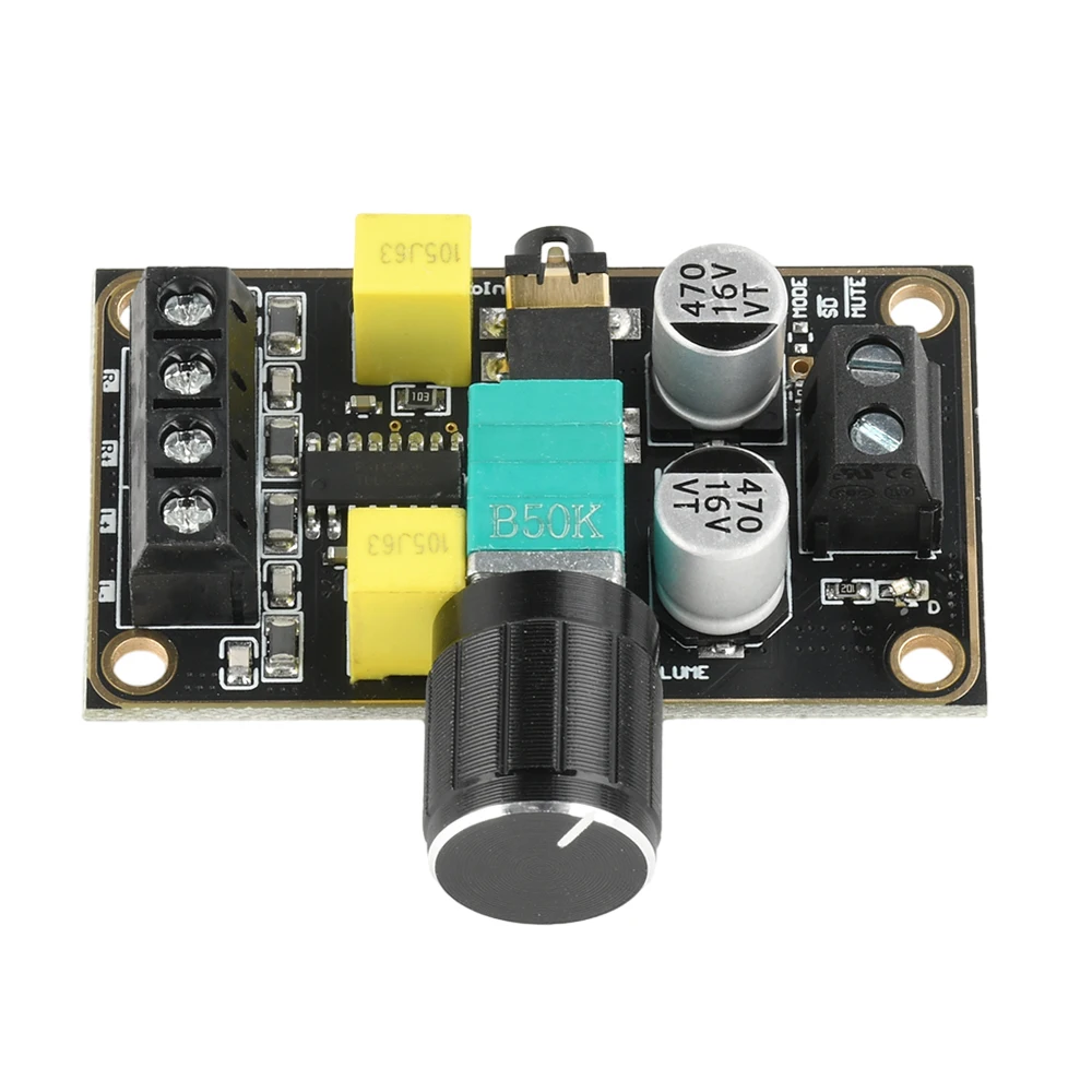 PAM8406 DC5V 디지털 클래스 D 증폭기 보드 모듈 5W+5W 2 채널 스테레오 D 클래스 전력 증폭기 모듈 PCB DIY 키트 [ZTX102-045]