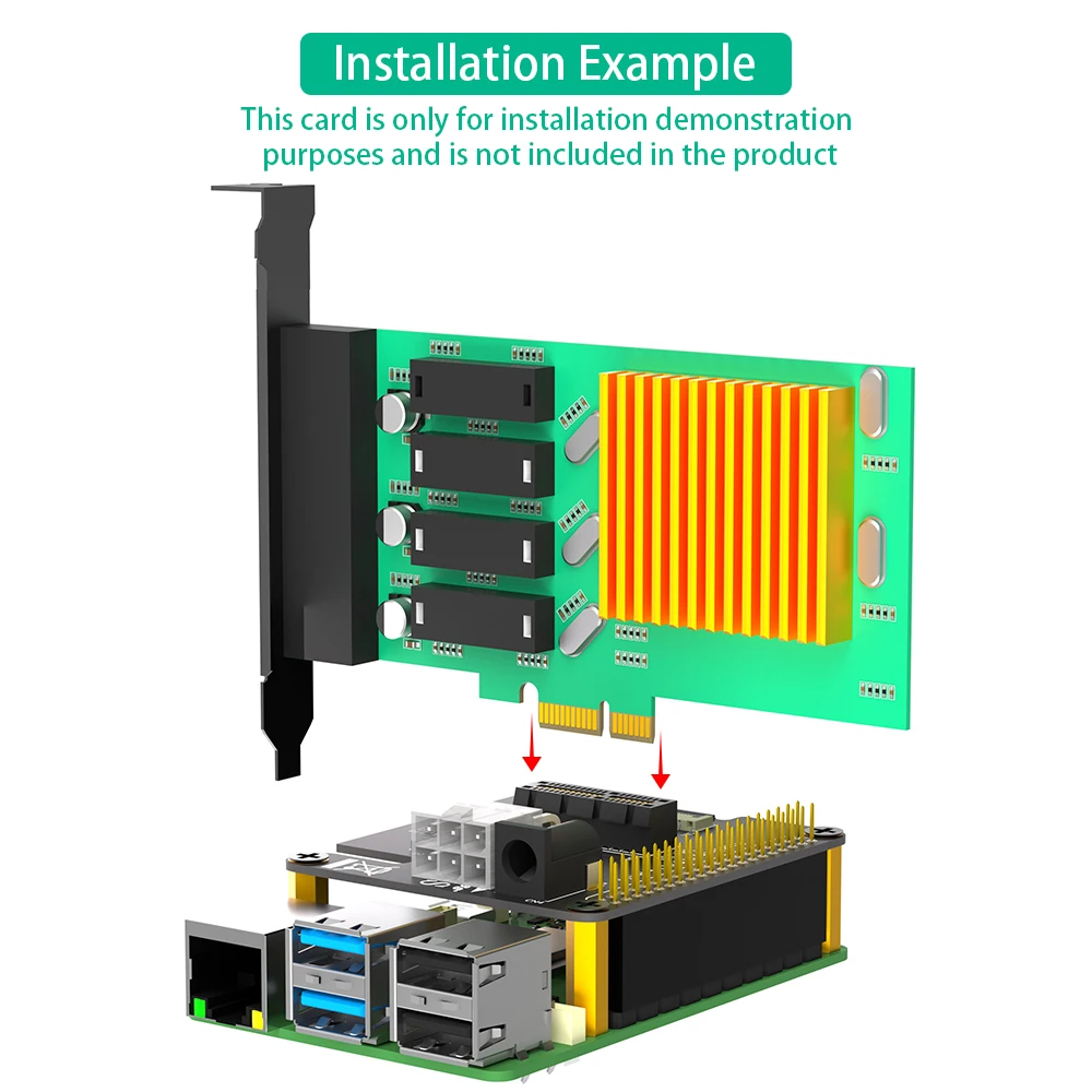 라즈베리 파이5 PCle FFC 표준 PCIeX1 슬롯 확장 보드 호환 PCIe 확장 [ZTX102-022]