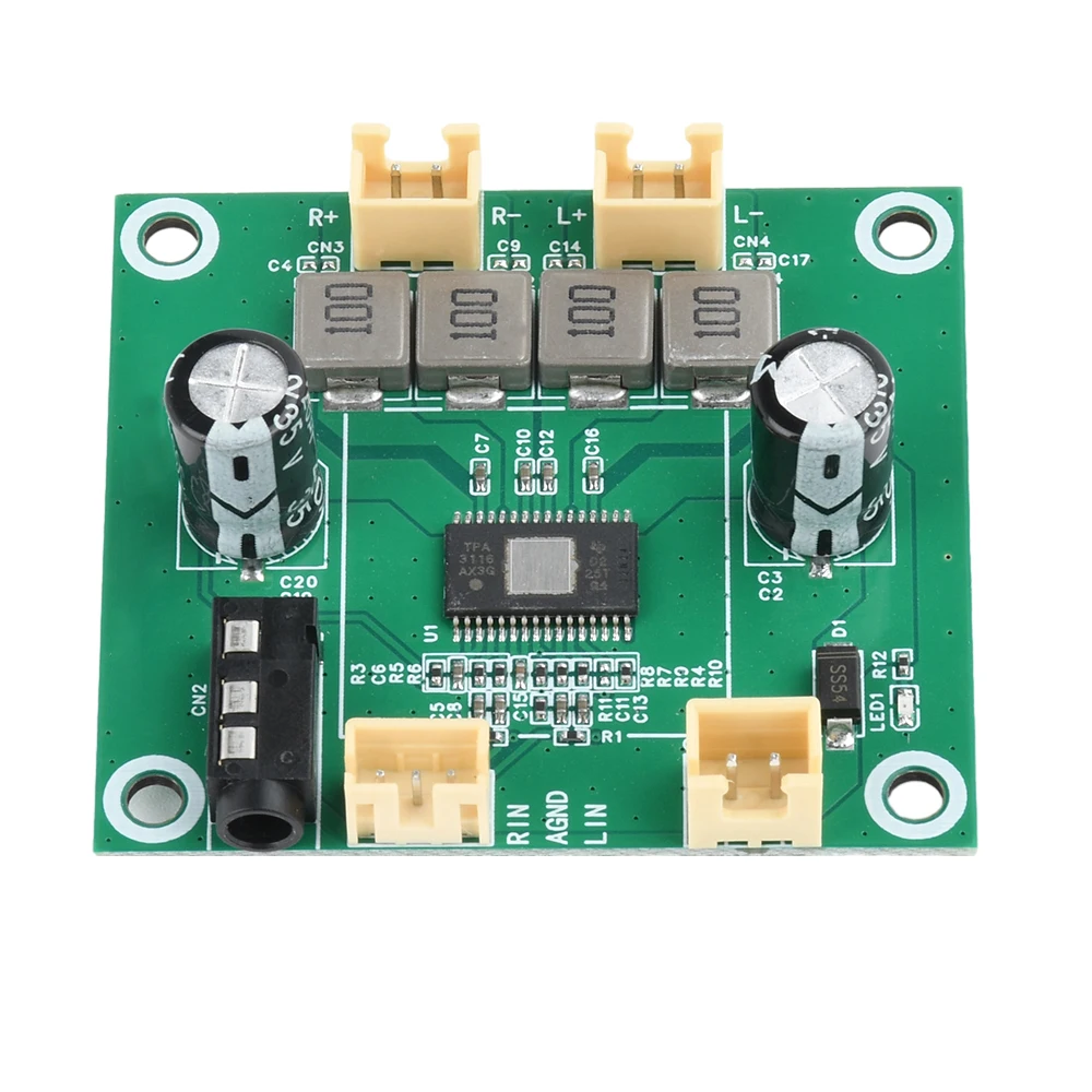 TPA3116 클래스 D 사운드 전력 증폭기 보드 DC 5V 26V 50W+50W 스피커용 2.0 채널 디지털 클래스 D 스테레오 증폭기 [ZTP50-143]