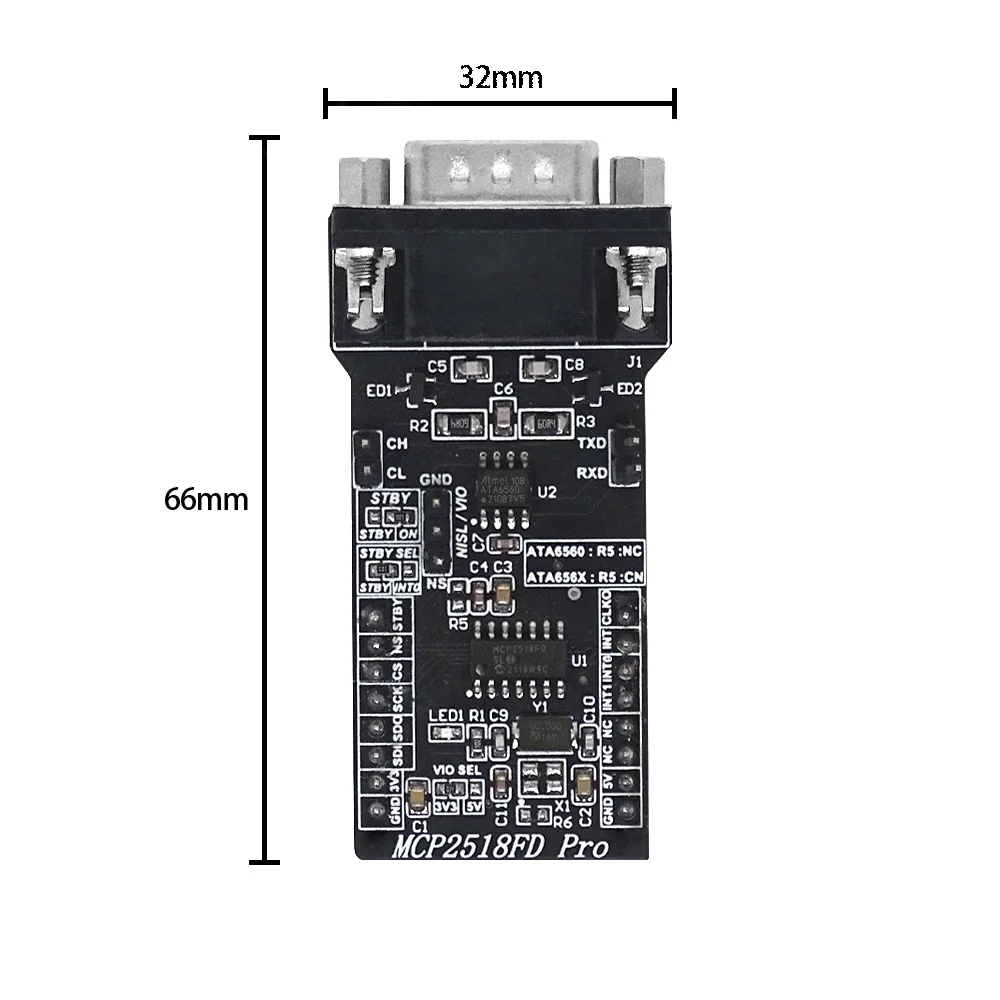 SPI to CANFD 모듈 MCP2518FD 모듈 ATA6560 트랜시버 CAM 버스 모듈 슈퍼 MCP2515 [ZTX102-047]