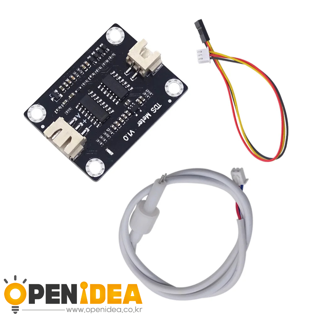 물 전도도 아날로그 TDS 센서 모듈 테스터 방수 프로브 액체 감지 수질 모니터링 ARDUINO 3.3V [ZTJ68-171]