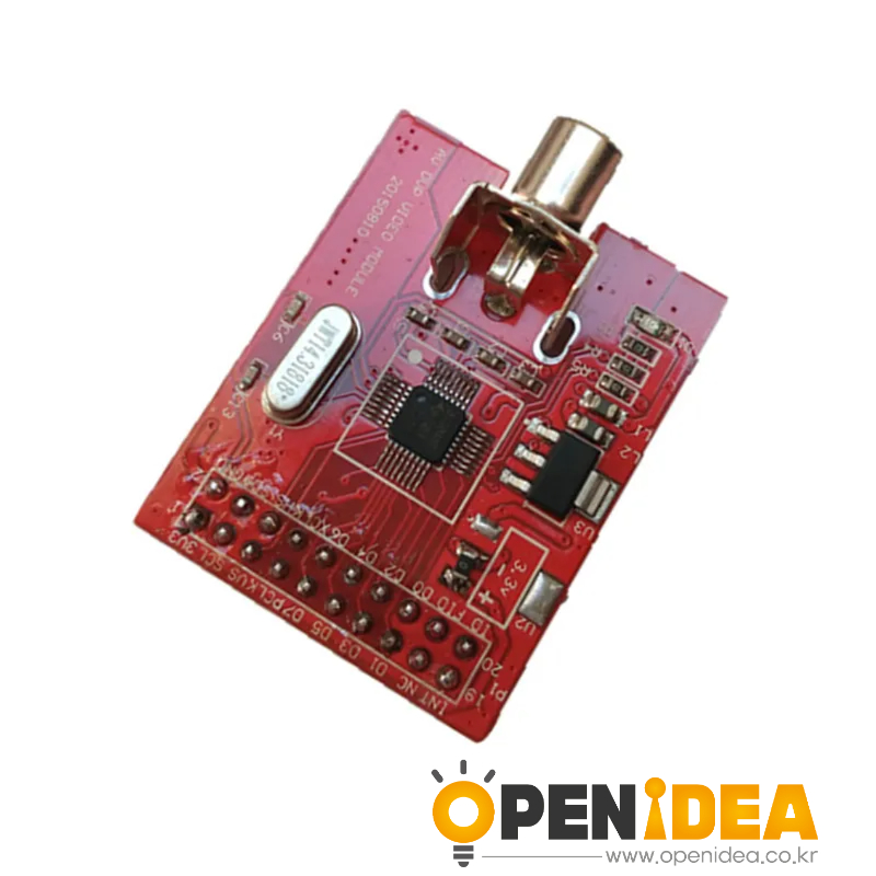 TVP5150 모듈 FPGA SDRAM PAL 비디오 디코딩 아날로그 AV 입력 카메라 VGA 디스플레이 L67 [ZTI45-100]