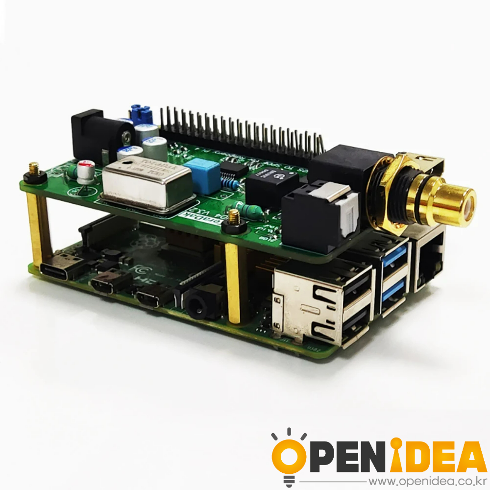 HDMI 동축 광 HiFi PiFi Digi+디지털 오디오 사운드 카드 디코드 보드 DSD64 Volumio Mood Raspberry Pi 4B 3B WM8804G I2S [ZTF113-087]