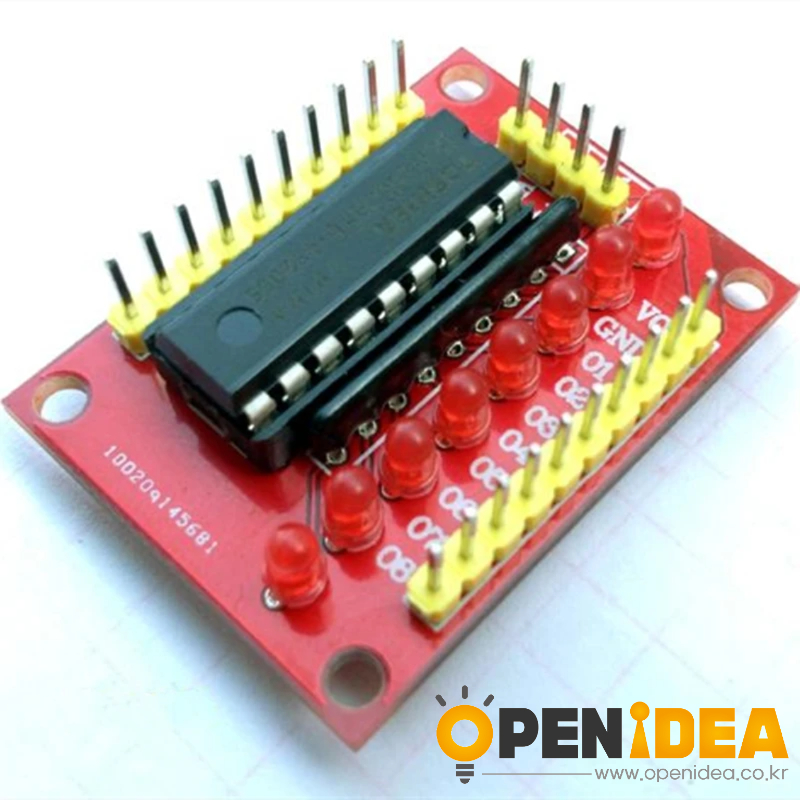 8개의 출력 LED ULN2803 모듈 달링턴 튜브 모듈 PCB 브래킷 없음 [ZTD37-011]
