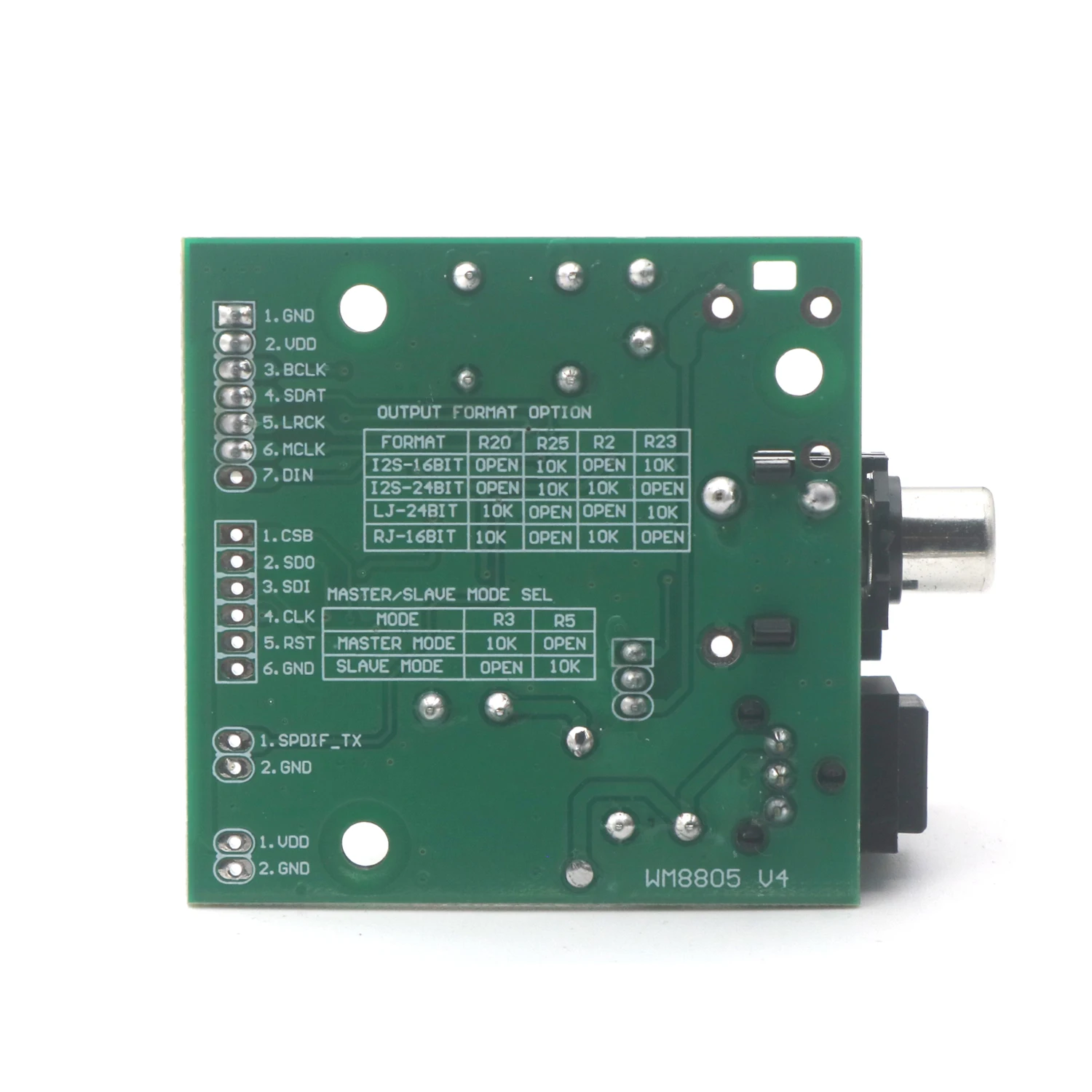 SPDIF 동축 섬유 WM8805 오디오 수신기 보드 I2S 출력 32K  192K 샘플링 속도 [ZTF113-089]