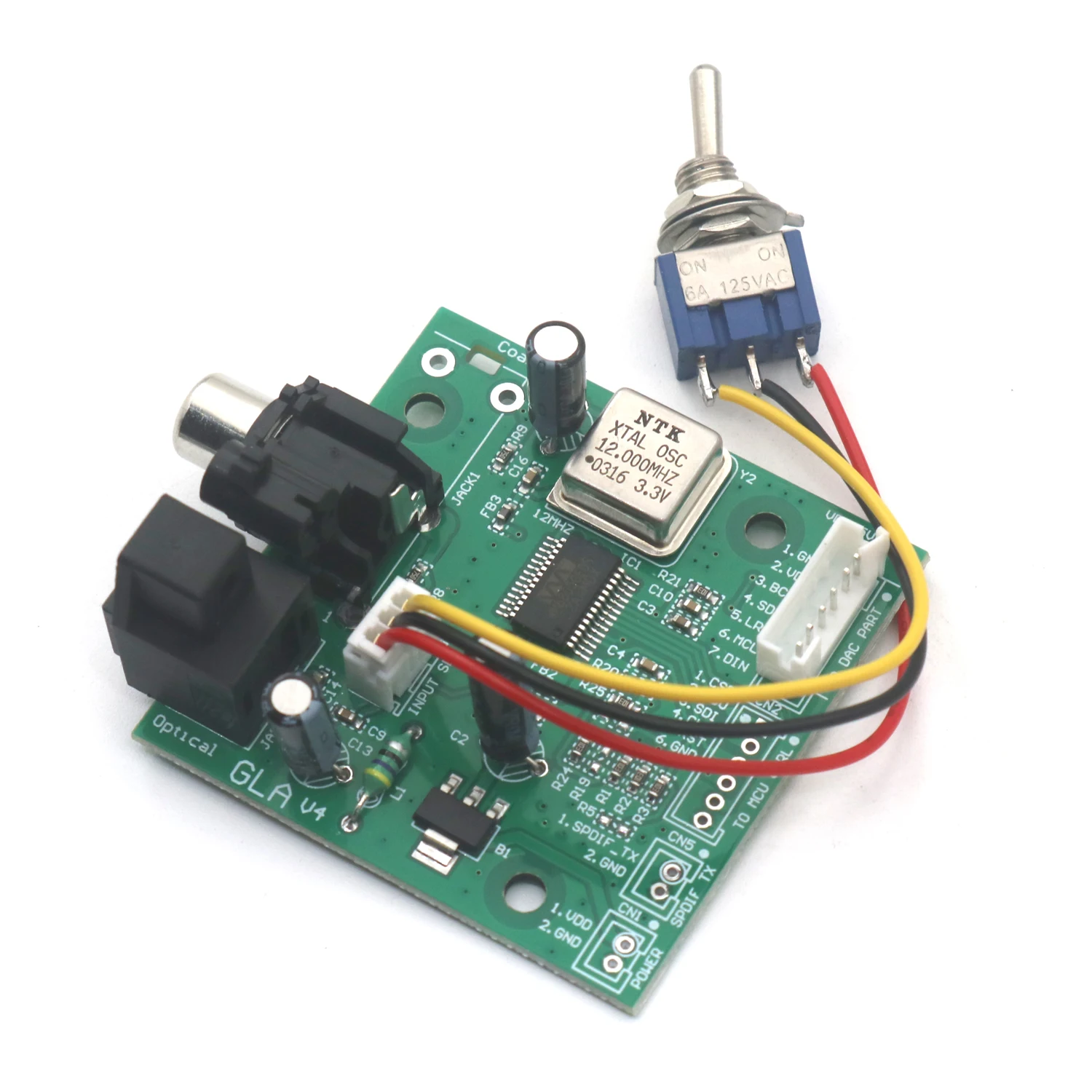 SPDIF 동축 섬유 WM8805 오디오 수신기 보드 I2S 출력 32K  192K 샘플링 속도 [ZTF113-089]