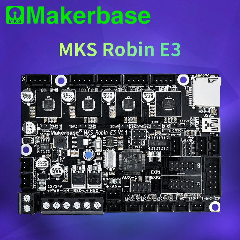 MKS 로빈 E3 3D프린터 메인보드 CR-10 Ender3 VORON V0.1 [Makerbase-08]