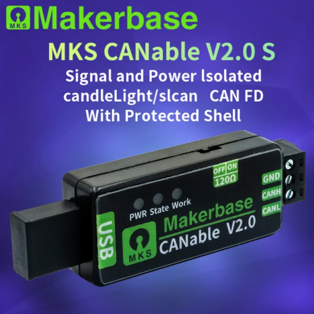 CANable 2.0 CAN 분석기 USB 트랜스 CAN 어댑터 USB CAN 분석기 [Makerbase-09]
