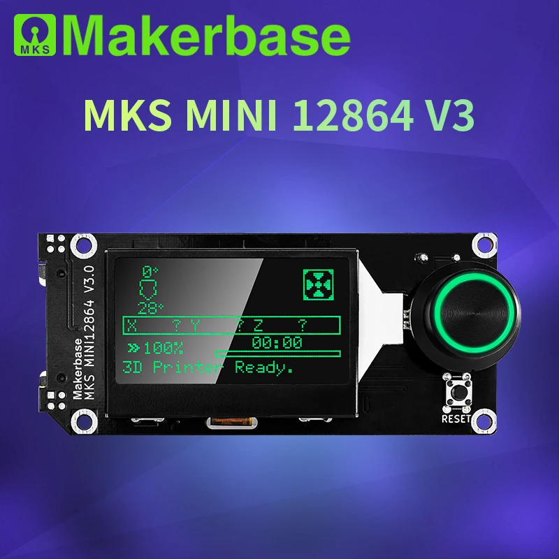 MKS MINI12864 V3 삽입 SD 카드 측면 LCD 스마트 디스플레이 화면 3D 프린터 부품 MKS SKR VORON mini 12864 [Makerbase-03]
