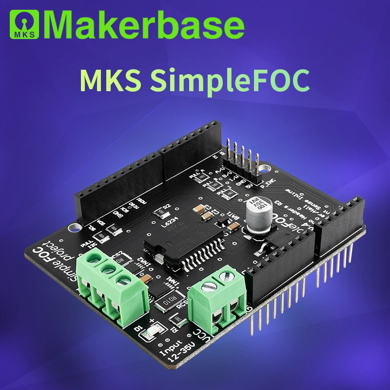 SimpleFOC Shield V2.0.4 FOC BLDC 모터 컨트롤러 보드 Arduino 서보 [Makerbase-13]