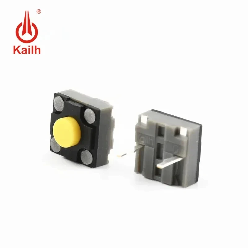 Kailh 사각 마우스 뮤트 마이크로스위치 버튼 레슬러그 M330M590GPW 6x6x4.3mm Yellow 10PCS [Kailh-44]