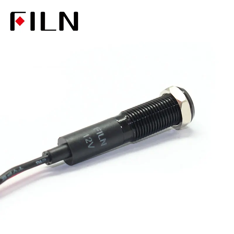 8mm 표시등 LED 표시등 방수 신호 12V 자동차 기호 표시등 [FILN-47]