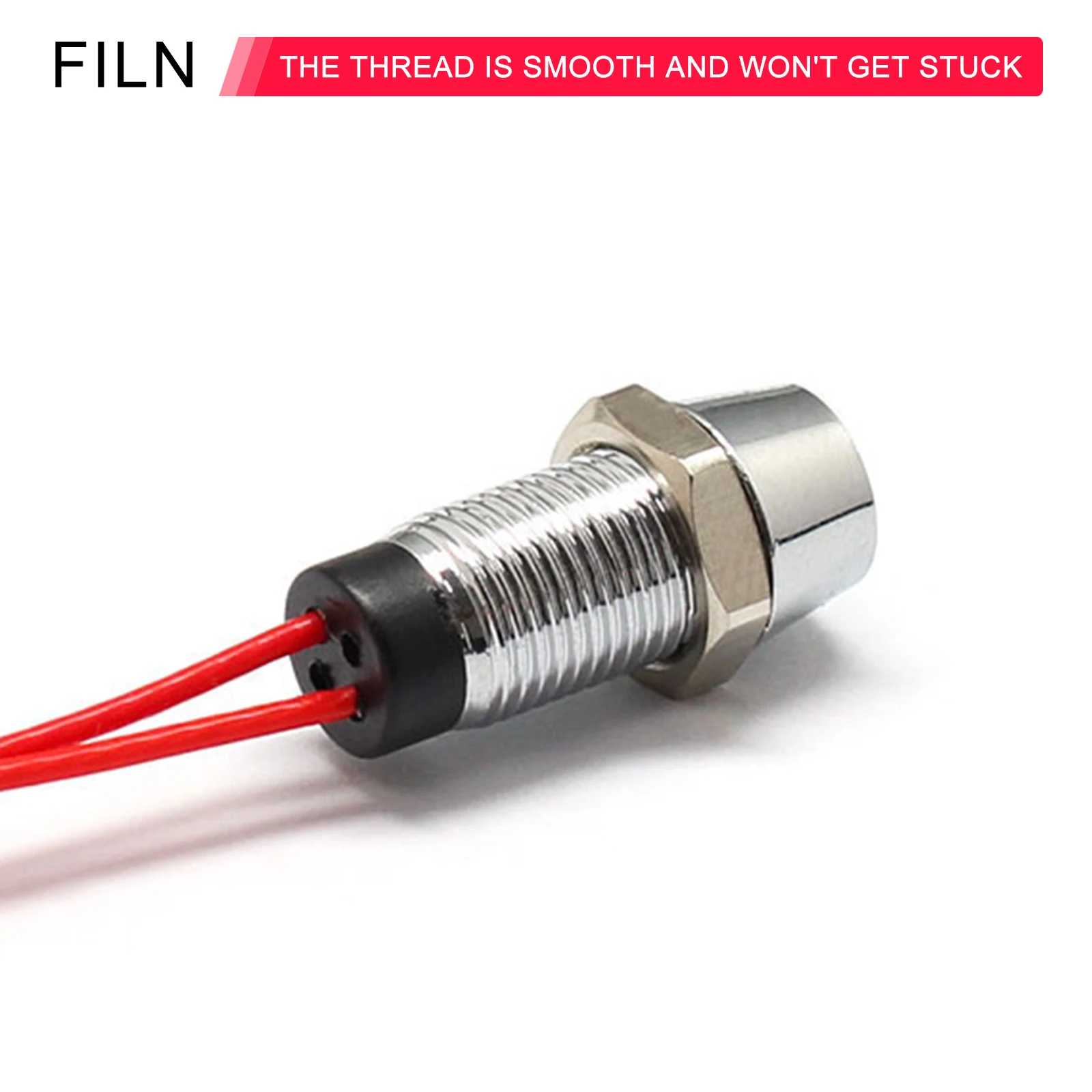 8mm 핀 전원 작업등 핀 방수 금속 표시등 LED 하이라이트 발광 신호등 12v [FILN-28]