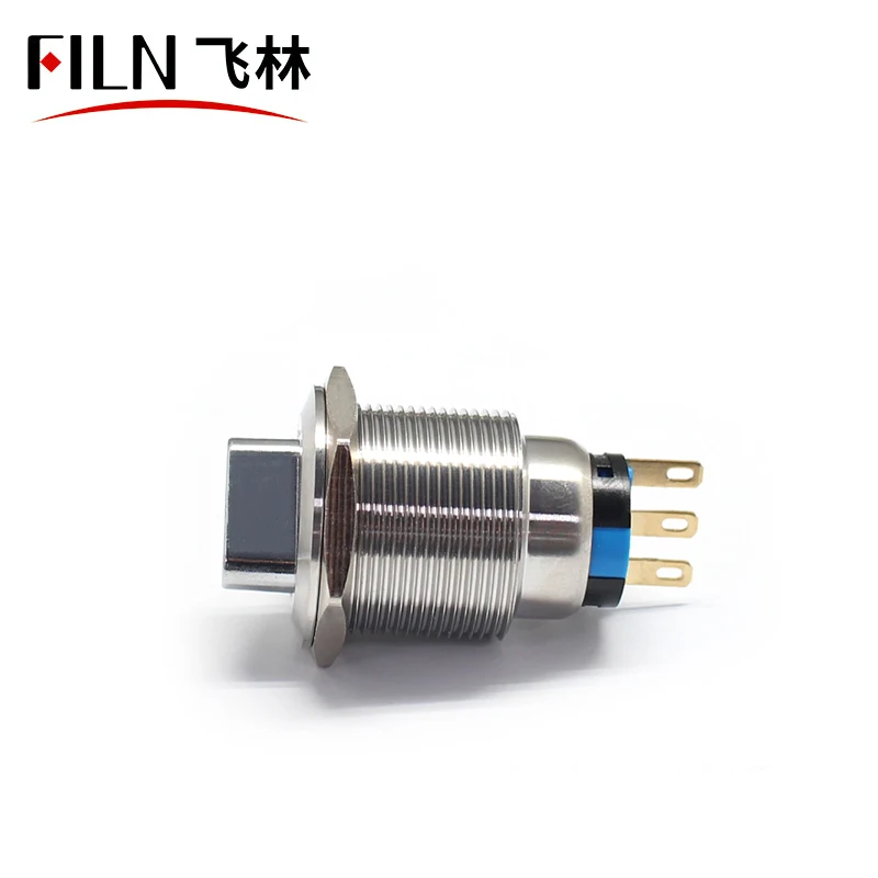 22mm 메탈릭 다이얼 2단 3단 셀프 락 셀프 리셋 램프 선택전환 전원버튼 스위치 [FILN-50]
