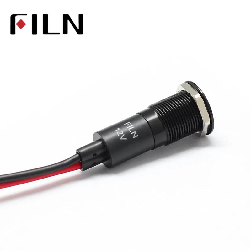 14mm표시등 LED 표시등 방수 신호 12V 자동차 기호 표시등 [FILN-52]