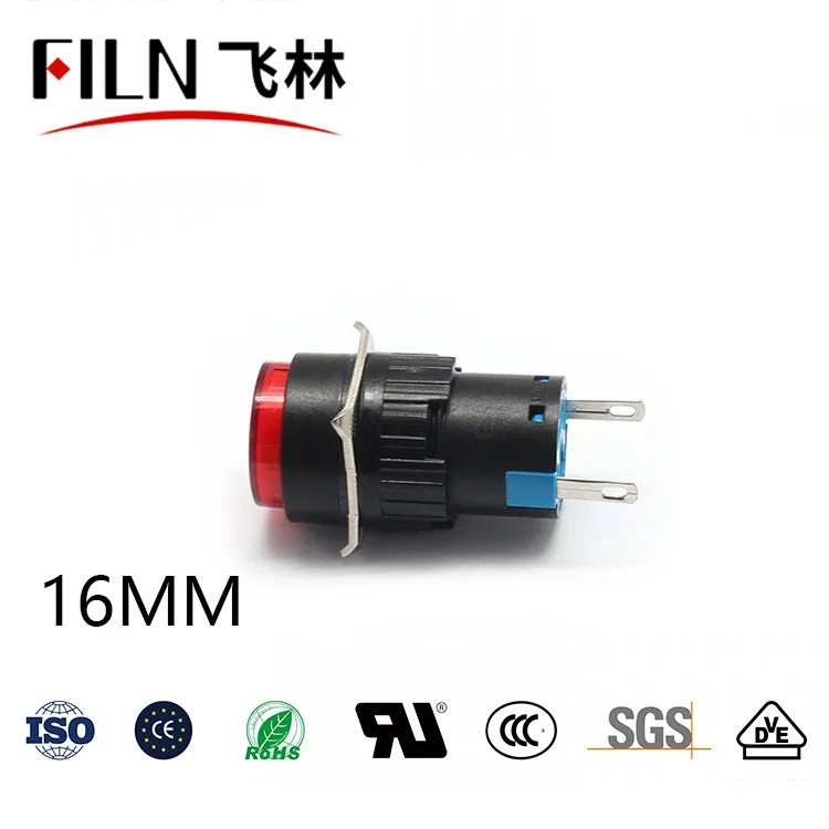 노멀 오픈 버튼 버튼 버튼 스위치 리셋 스위치 버튼 스위치 원형 16MM [FILN-43]