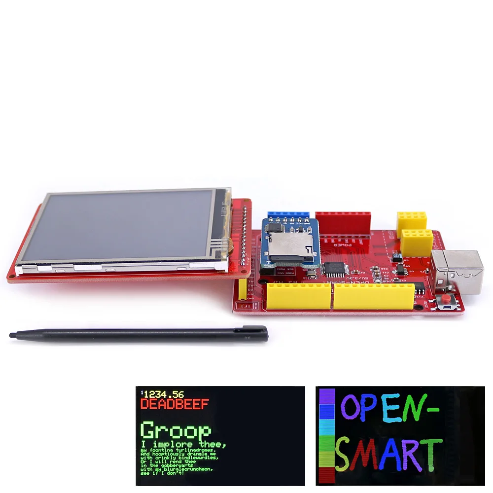 2.8인치 TFT LCD 터치스크린 확장판 디스플레이 어댑터 320x240 터치펜 포함 [OPEN-SMART-06]