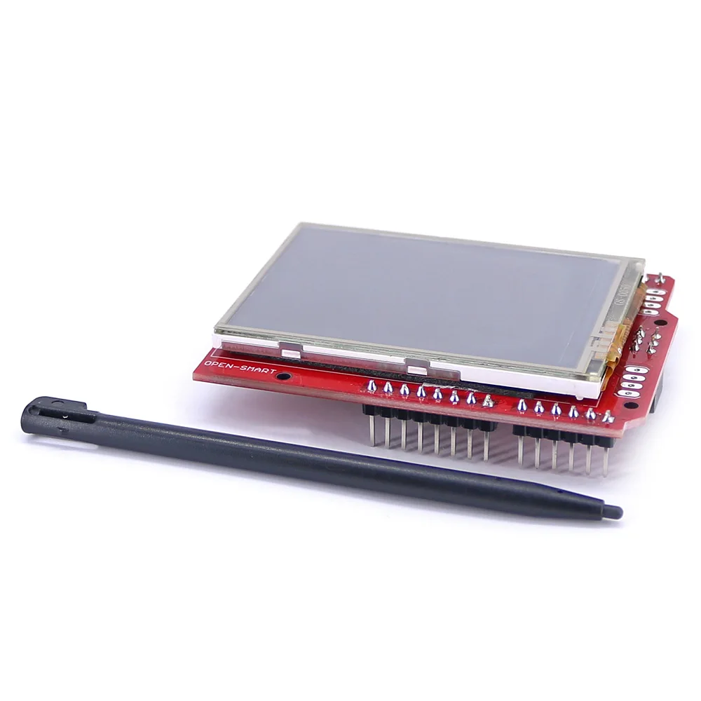 2.4인치 TFT LCD 터치스크린 모듈 컬러 확장 패널 온도 TF 소켓 호환 UNO R3 [OPEN-SMART-21]