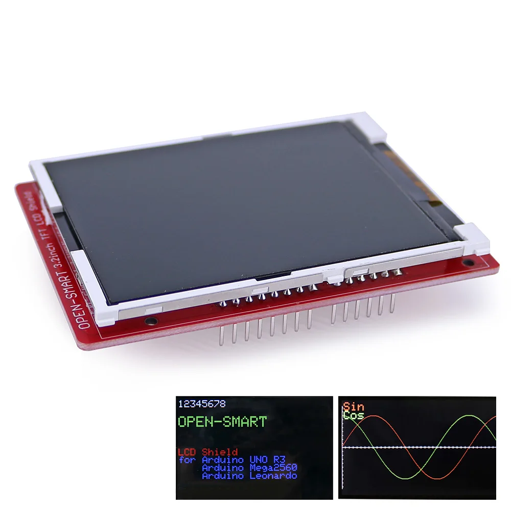 3.2인치 TFT 확장판 TF 소켓 포함 ILI9488 구동 LCD 디스플레이 모듈 표준 인터페이스 [OPEN-SMART-22]