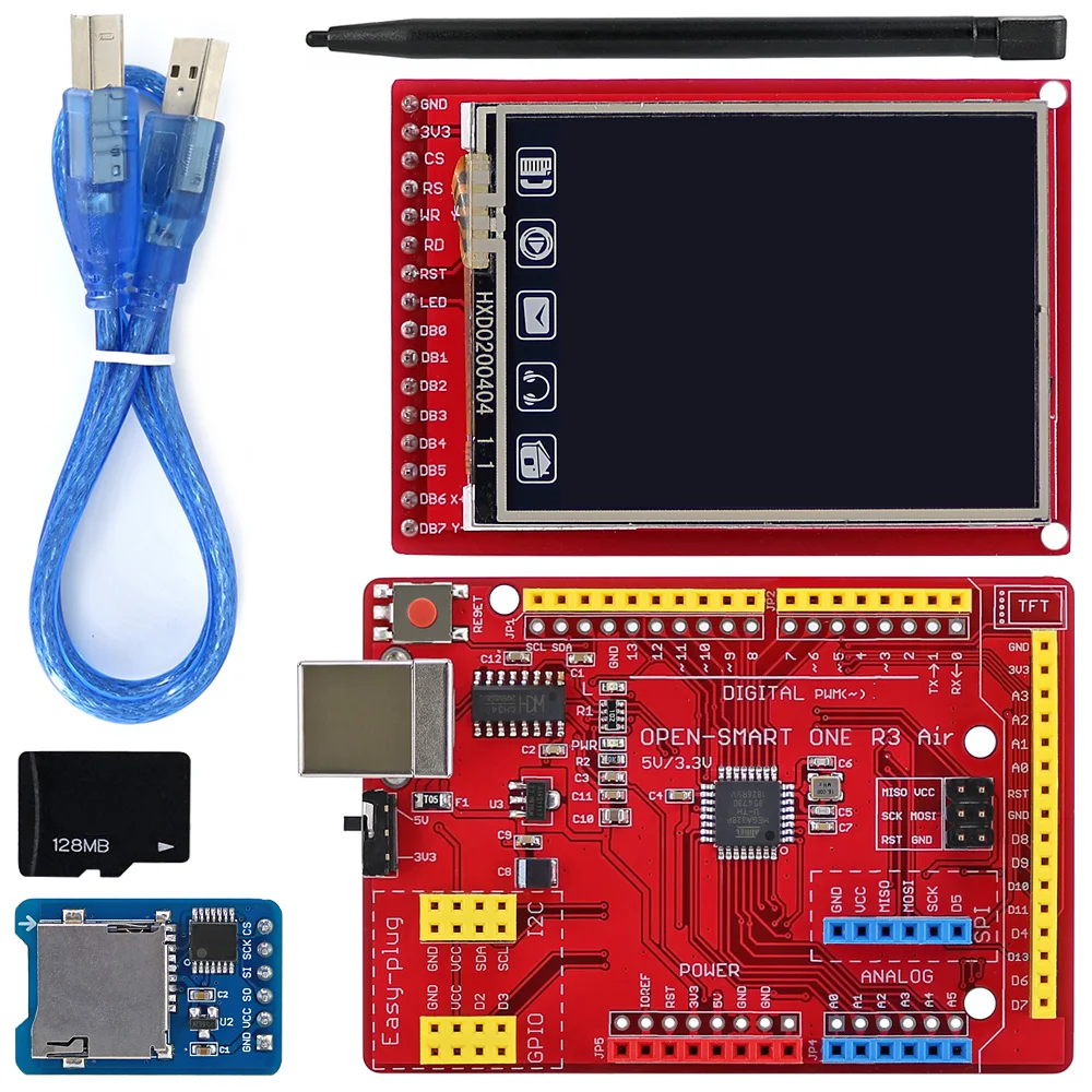 2.0인치 TFT LCD 터치스크린 익스텐션 패널 디스플레이 3.3V 펜 포함 LCD 패널 ST7775R [OPEN-SMART-05]