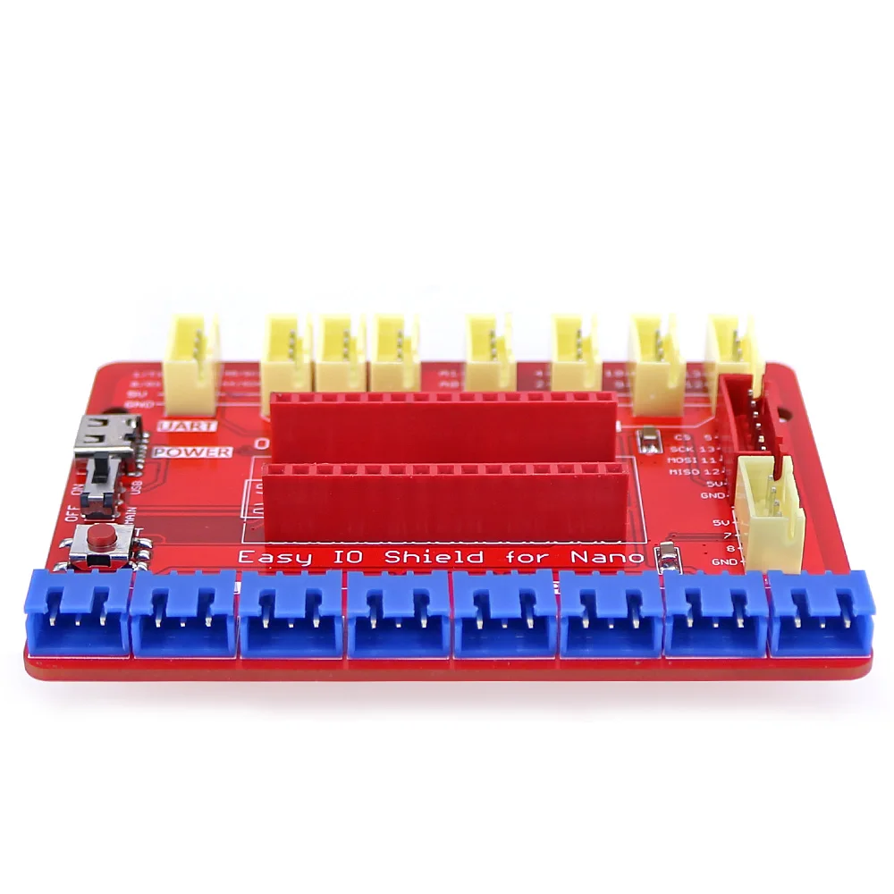 OPEN SMART 나노용 간편한 IO 쉴드 Arduino Nano용 간편한 플러그 다채로운 XH 2.54mm 소켓 센서 모듈 확장 보드 [OPEN-SMART-71]