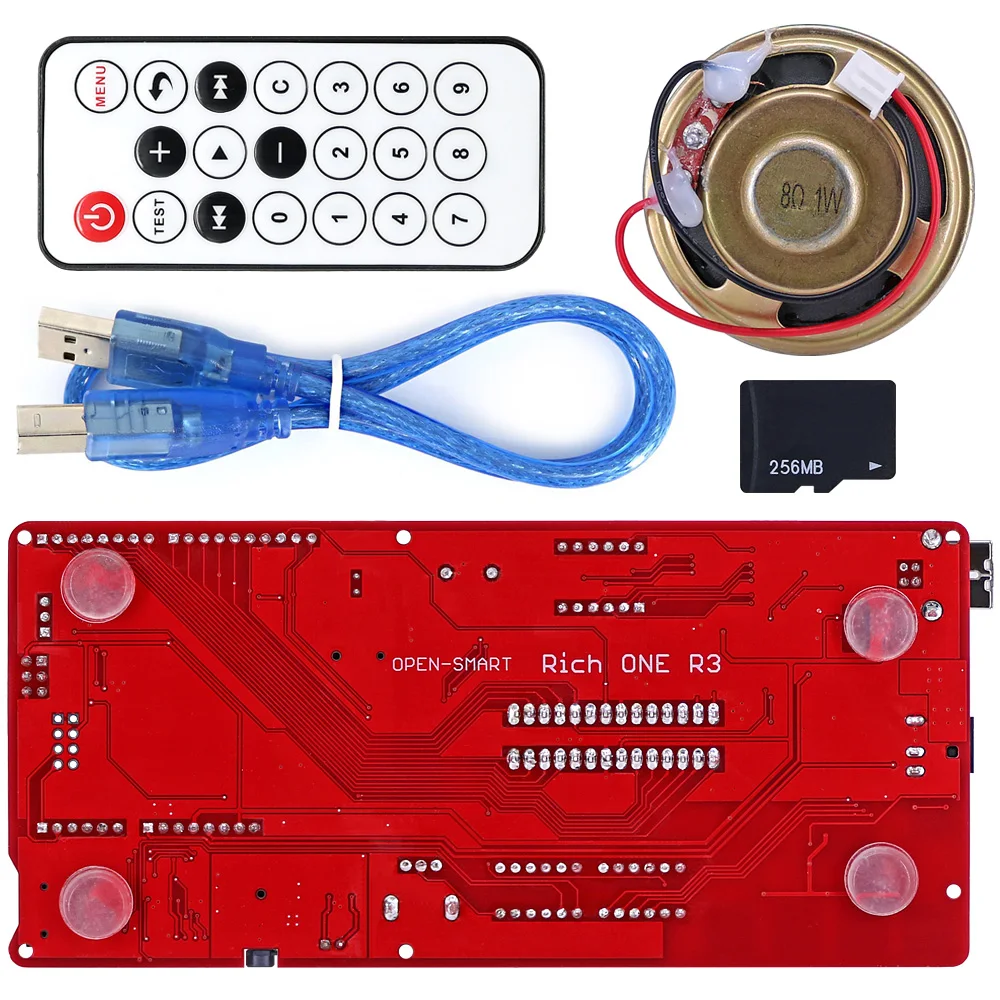 풍부한 다기능 Atmega328P 보드 스타터 키트 MP3 DS1307 RTC 온도 터치 센서 포함 아두이노용 4 자리 디스플레이 모듈 [OPEN-SMART-66]