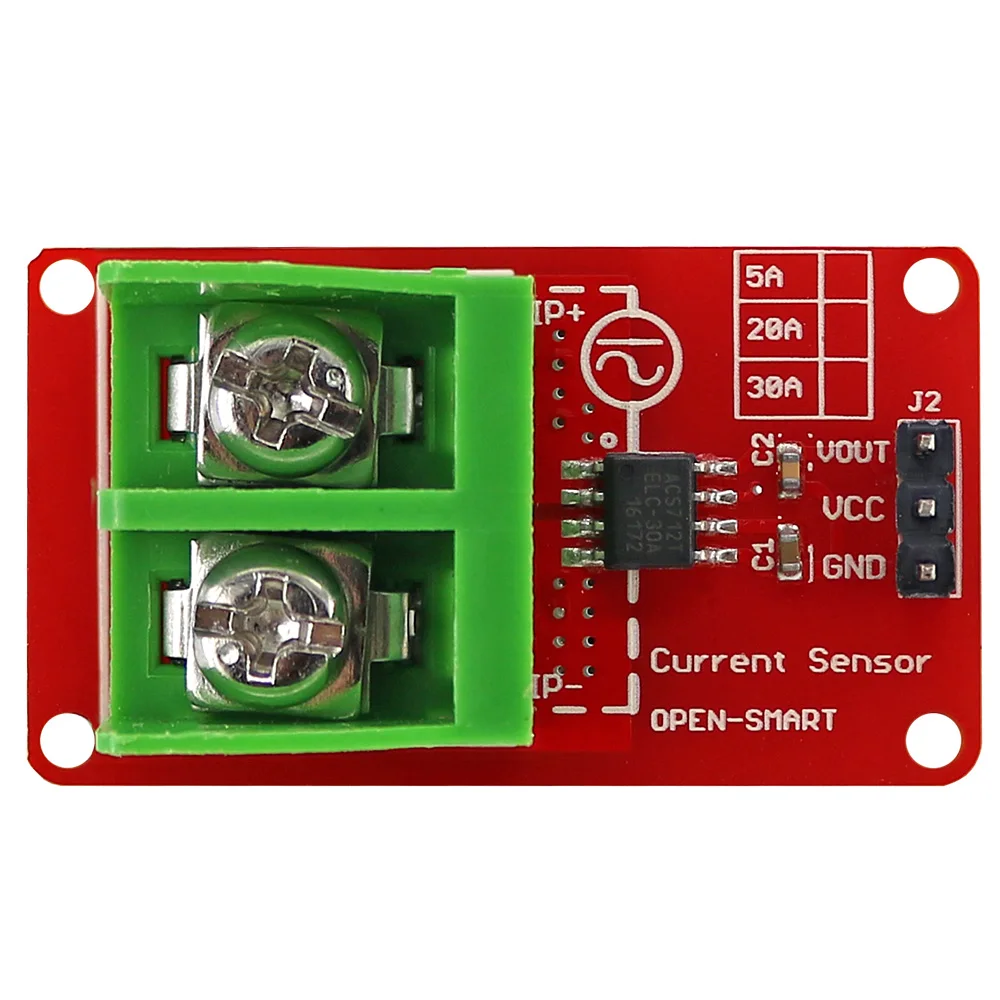 ACS712 전류 측정 모듈 30A 전류 센서 모듈 DC AC 30A 측정 [OPEN-SMART-09]