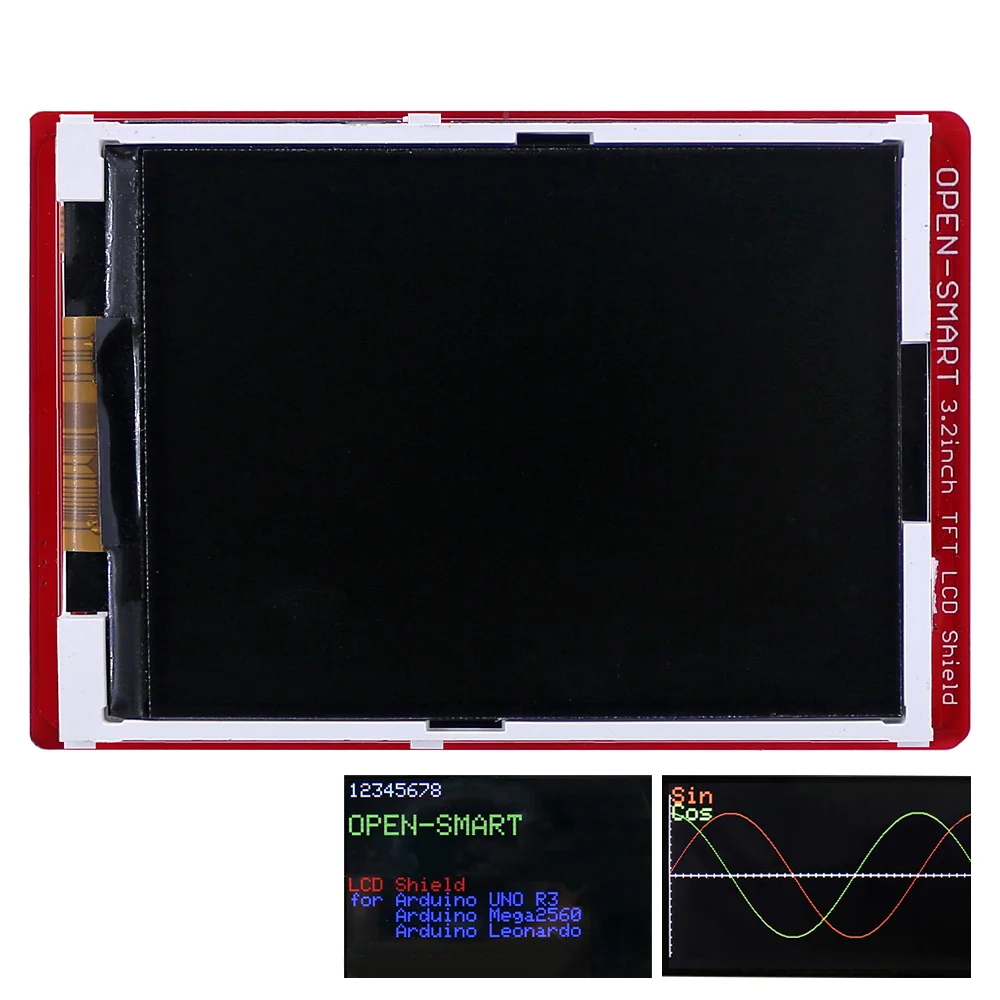 3.2인치 TFT 확장판 TF 소켓 포함 ILI9488 구동 LCD 디스플레이 모듈 표준 인터페이스 [OPEN-SMART-22]