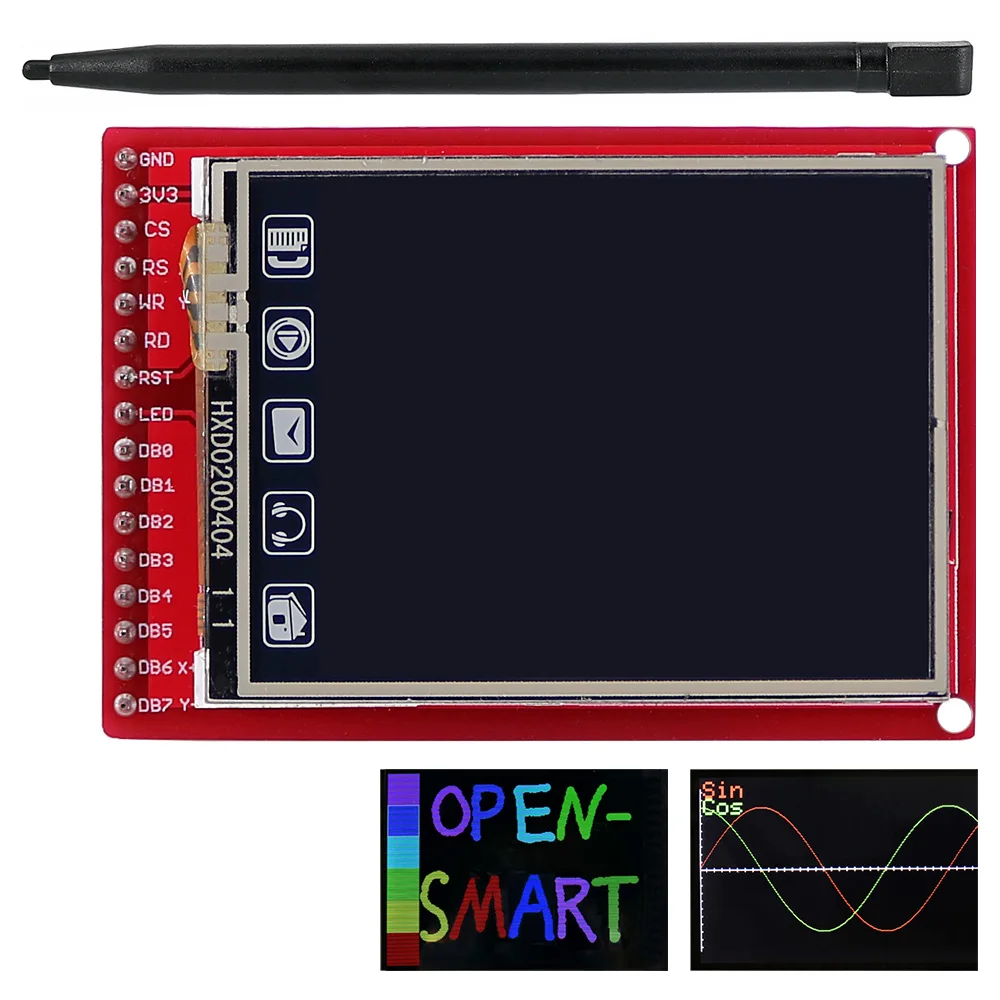 3.3V 2.0인치 시리얼 SPITFT LCD LCD 패널 모듈 176*220 호환 UNO R3 [OPEN-SMART-15]
